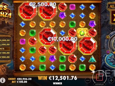 Видеослот Gems Bonanza — RTP 96.0%